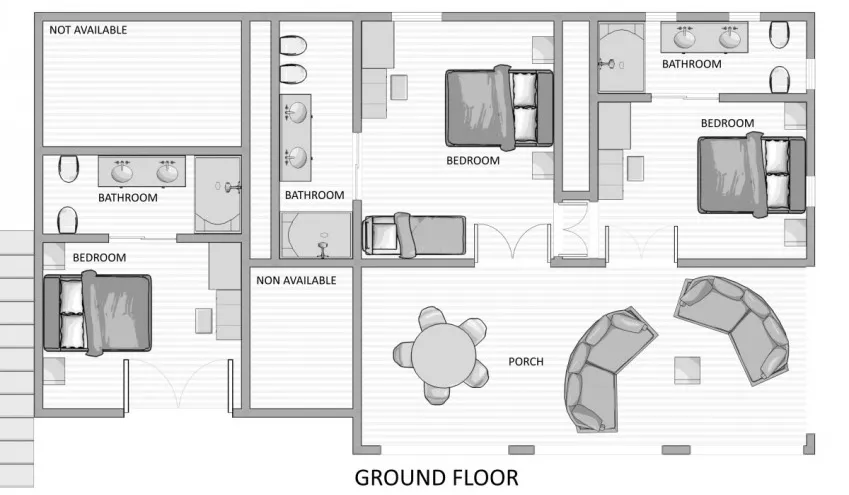 ground floor of Villa Anna for holidays